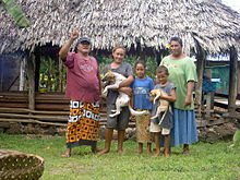 Uma família samoana