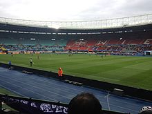 Shortly after the start of the ÖFB Samsung Cup Final 12/13 between FK Austria Wien and FC Pasching