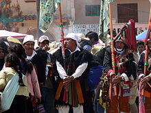Procession in San Juan Chamula, the cultural center of the Tzotzil people