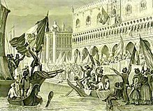 Proclamation of the Repubblica di San Marco on 23 March 1848 in Venice