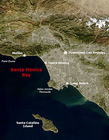 Satellite image of Santa Monica Bay