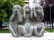 The three wise monkeys as a symbol of taboo