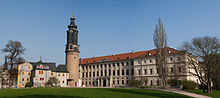 Weimar city palace with palace tower