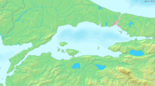 Mapa Marmarského moře.  