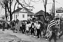March of the Civil Rights Movement in Alabama in the spring of 1965.