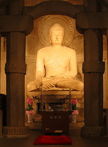 Buddha statue in the Seokguram grotto