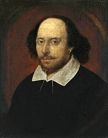 William Shakespeare, een van de meest geprezen toneelschrijvers uit de geschiedenis.  