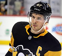 Sidney Crosby, aanvoerder van de Pittsburgh Penguins sinds 2007  