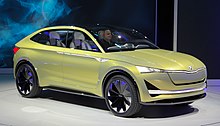 Škoda Vision E concept car with electric drive presented in 2017