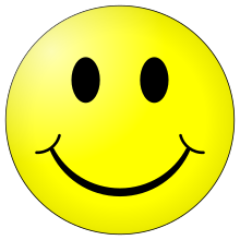 O rosto sorridente é um símbolo bem conhecido de felicidade.