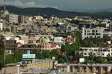 View of the capital Sanandaj
