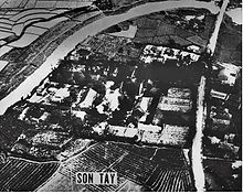 US reconnaissance photo of Sơn Tây prison camp near Hanoi.