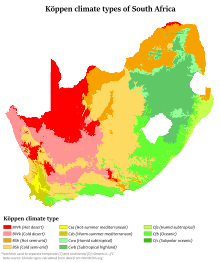 Climate Map of South Africa
