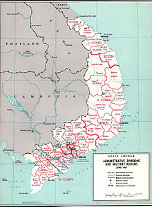 Map of South Vietnam made by CIA