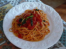 Les spaghettis sont une cuisine italienne traditionnelle