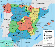 Spain's autonomous communities and provinces