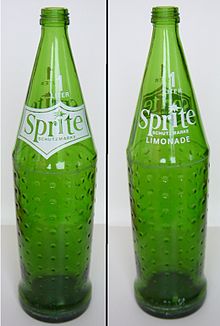 Glass deposit bottle (1 litre) from 1972