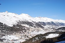 St. Moritz with St. Moritzersee and the districts Bad and Dorf