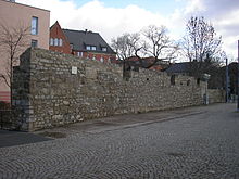 Remainder of the inner city wall from the 11th century at Brühler Garten
