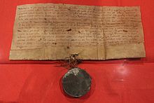 The town charter of Flensburg from the year 1284