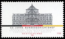 Stamp "50 years Federal Court of Justice