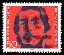 The German Federal Post Office honoured Engels in 1970 with a special stamp on the occasion of his 150th birthday.