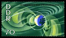 GDR special stamp "Exploration of the radiation belts" from 1964
