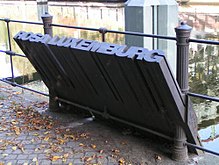 Rosa Luxemburg Monument on the Landwehr Canal in Berlin