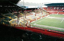 The west stand before the reconstruction in the early 1990s
