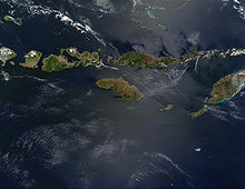 Satellietfoto van de Kleine Soenda-eilanden  