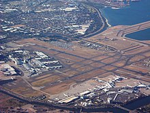 El aeropuerto de Sídney desde el aire  