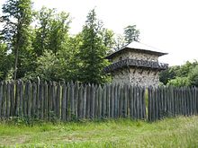 Limes in Germania: Palisade and watchtower at Fort Zugmantel