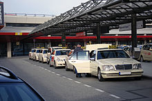 Taxi rank at Berlin Tegel Airport