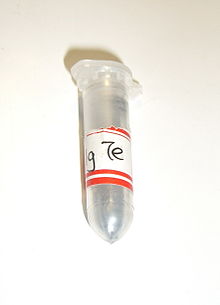 Telurio en un tubo