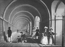 Túnel del Támesis a mediados del siglo XIX