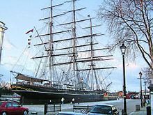 The Cutty Sark (1869), one of the last tea clippers