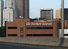 O prédio da Hartford Courant Co.
