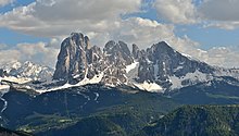 The Val Gardena in the Dolomites