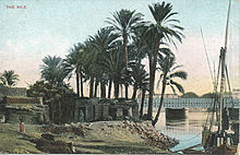 Dutch postcard of the Nile, 1922