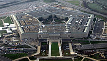 The Pentagon near Washington is the headquarters of the US Department of Defence.