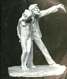 The White Slave av Abastenia St. Leger Eberle; föreställer tvångsprostitution, vanligtvis av barn.  