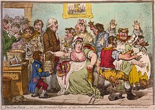 James Gillray, The Cow-Pock-or-the Wonderful Effects of the New Inoculation! (1802). Vaccinaties hielpen uiteindelijk de pokken uit de wereld te bannen.