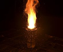 The thermite reaction (the reduction of iron(III) oxide by aluminium) is strongly exothermic and proceeds very violently.