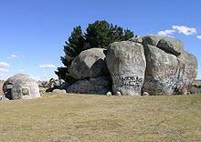 Rocas del Rayo, donde murió.  