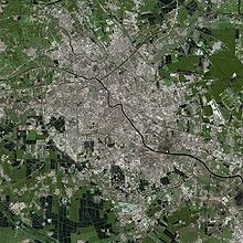 Satellite image of Tianjin, 2002