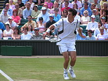 Tim Henman na Wimbledonie w 2005 roku