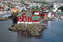 Tinganes, the peninsula in the capital Tórshavn. This is where national politics have been made for over 1000 years.