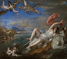 Titian: Rape of Europa, 1559-1562, panel painting, 185 × 205 cm, Isabella Stewart Gardner Museum in Boston