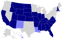 English is the official language in 32 states, Hawaii additionally accepts Hawaiian and since 2014 Alaska also accepts the state's 20 indigenous languages. Louisiana also translates into French, New Mexico also into Spanish. In several states, courts have yet to decide on this.
