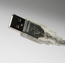 Um plugue USB tipo A